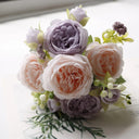 Rose Pink Silk Peony Wedding Bouquet - Artificial Decoration