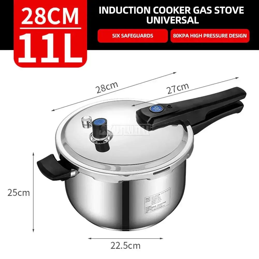 Gas Induction Compatible Stainless Steel Pressure Cooker