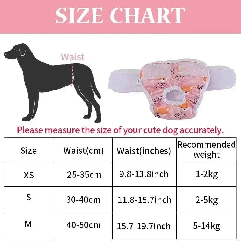 Dog Diapers Physiological Pant For Female Puppy Adjustable