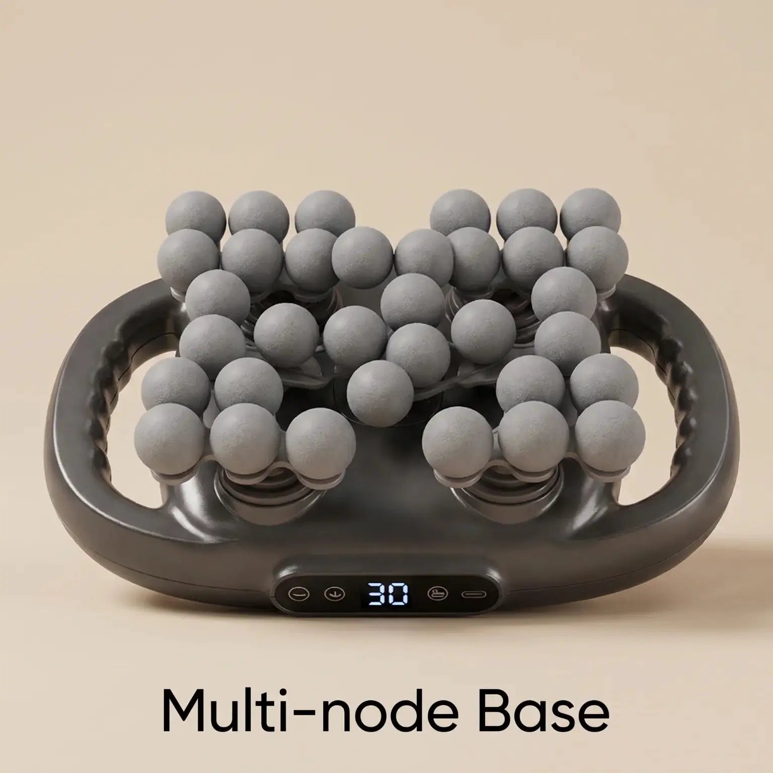 42 Roller Nodes Electric Deep Tissue Massage Roller LCD Digital Display Adjustable Speed Rechargeable Portable Full Body Massager for Foot Leg Calf Waist Buttock Neck Shoulder Muscle Pain Relief