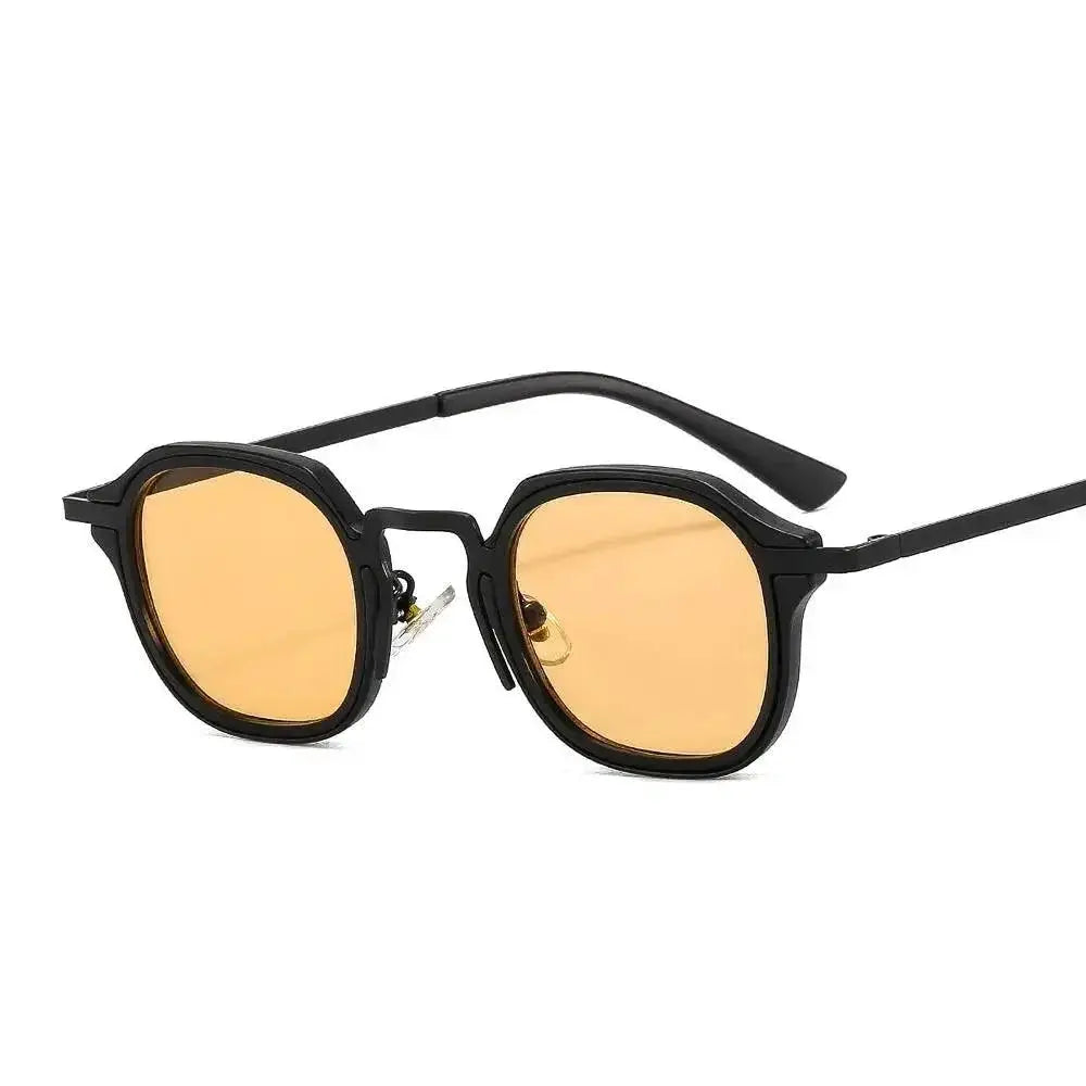 Retro UV400 Small Square Sunglasses With Metal Frame Fashion