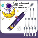 Colorful Cartoon Sonic Electric Toothbrush for Kids Waterproof