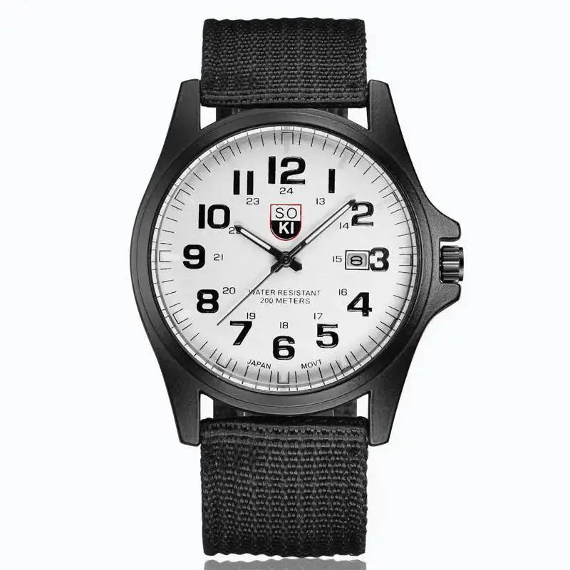 Nylon Strap Couple Watch Set For Stylish Gift For Couples