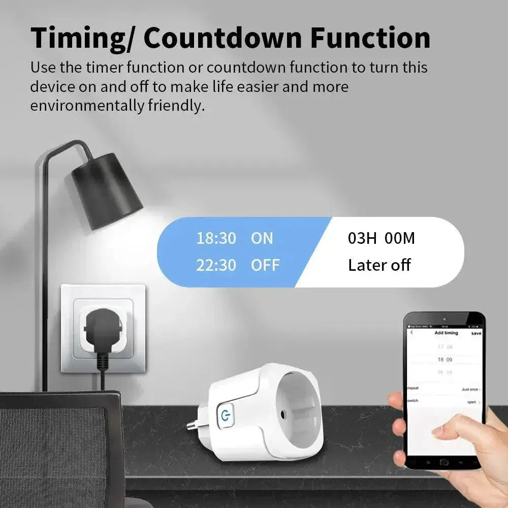 Smart Zigbee Plug With Energy Monitoring And Voice Control