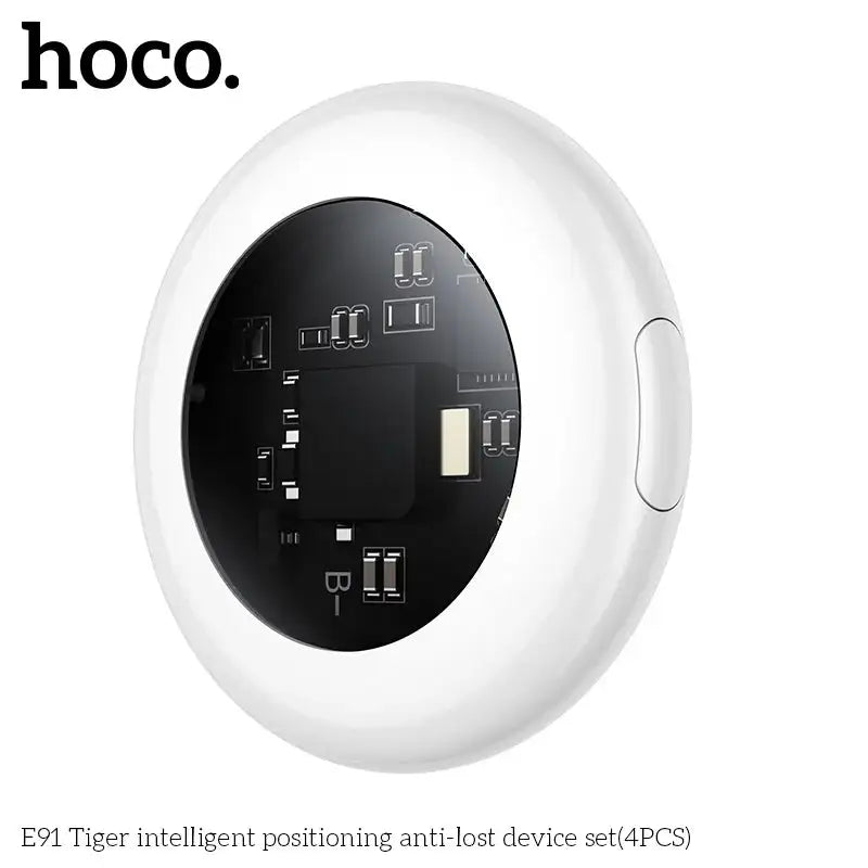HOCO 4 Pack Anti Lost Device Airtags For Apple IOS System GPS Locator Wallet Keychain Cars Pets Finders with Protective Cases