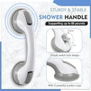 Shower Safety Handle Double Lock Vacuum Disc Anti-Slip Grip