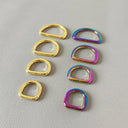 Metal D Rings for Bag Purse Belt Straps Pet Accessory