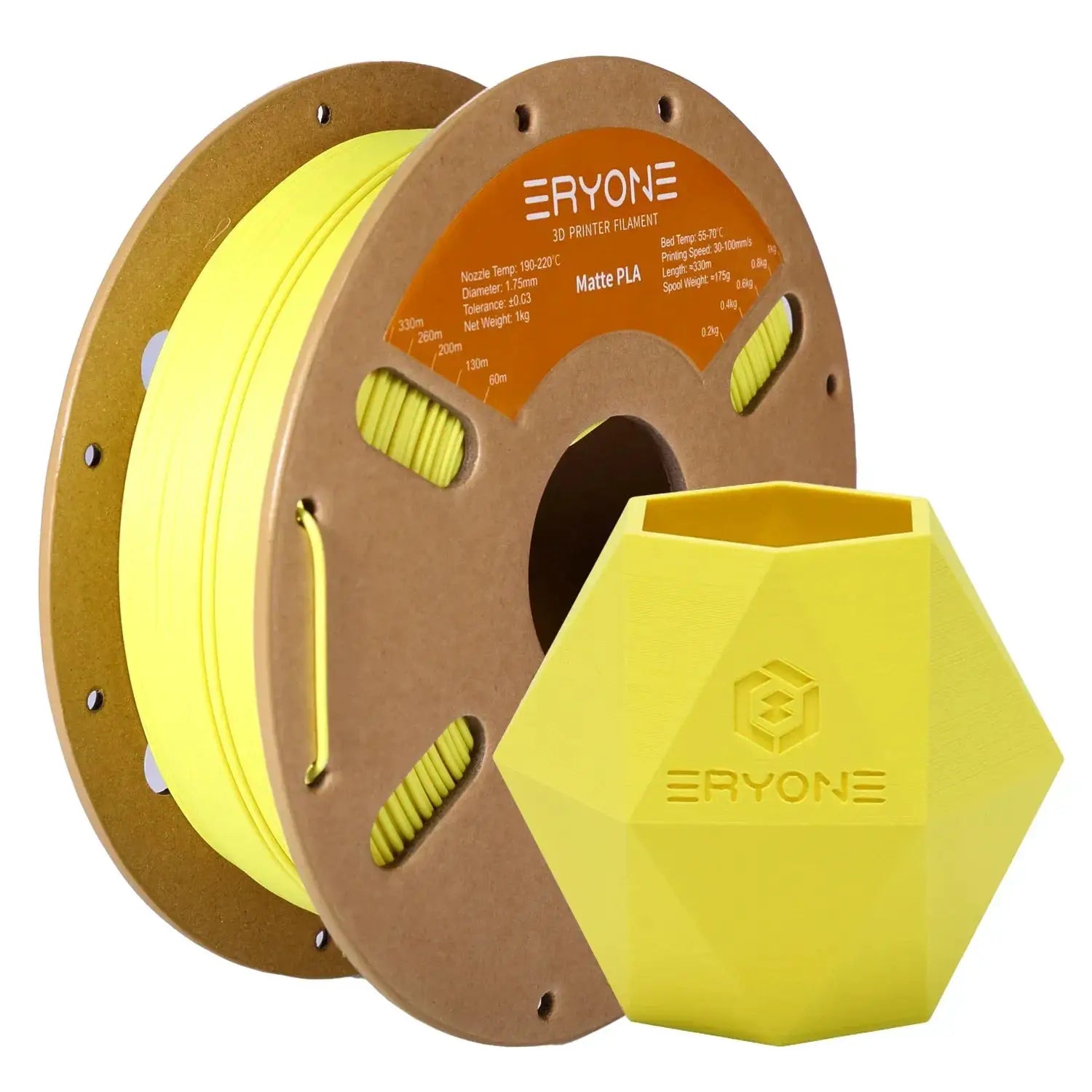 ERYONE Matte PLA Filament 1KG 1.75mm Spool High Quality