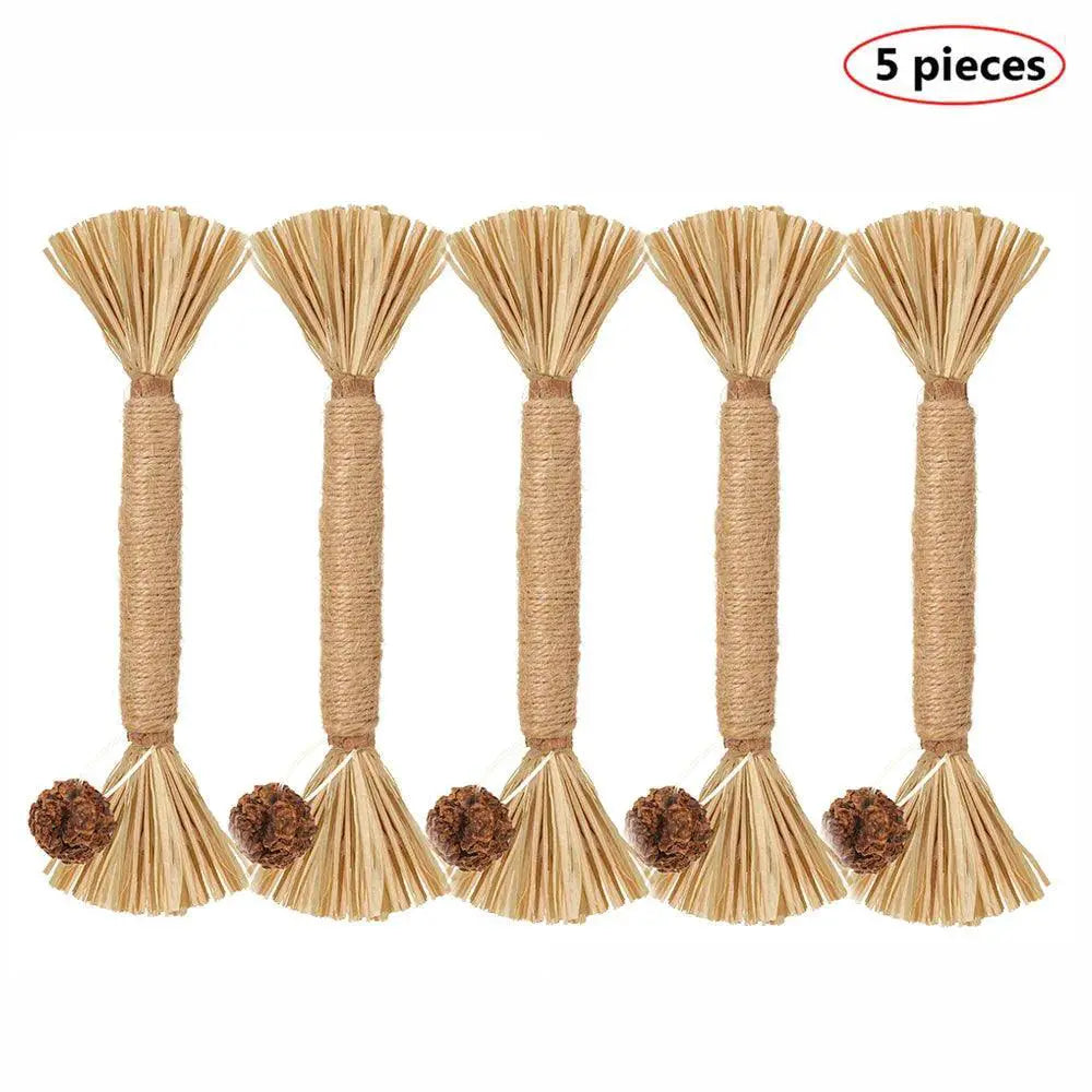 Natural Catnip Silvervine Dental Snack Sticks Cat Toy