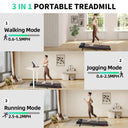 Smart App Controlled Foldable Desk Treadmill For Home Office