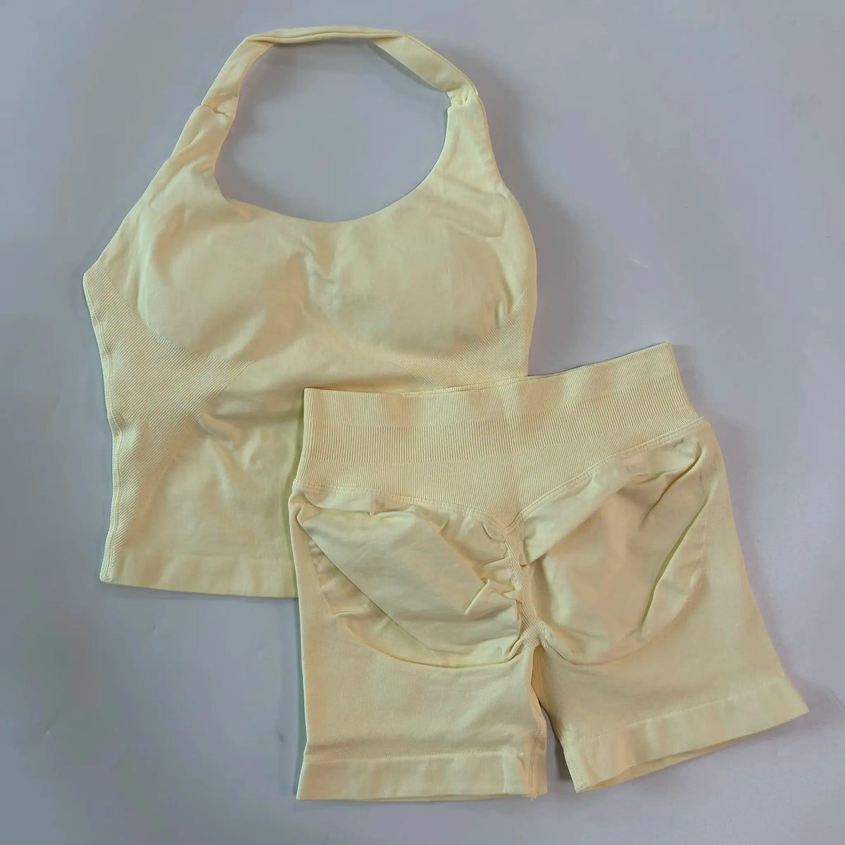 Gym Set Women Backless Halter High Waist Seamless — product view 11