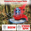 24V Cordless Grass String Trimmer 21000RPM For Makita