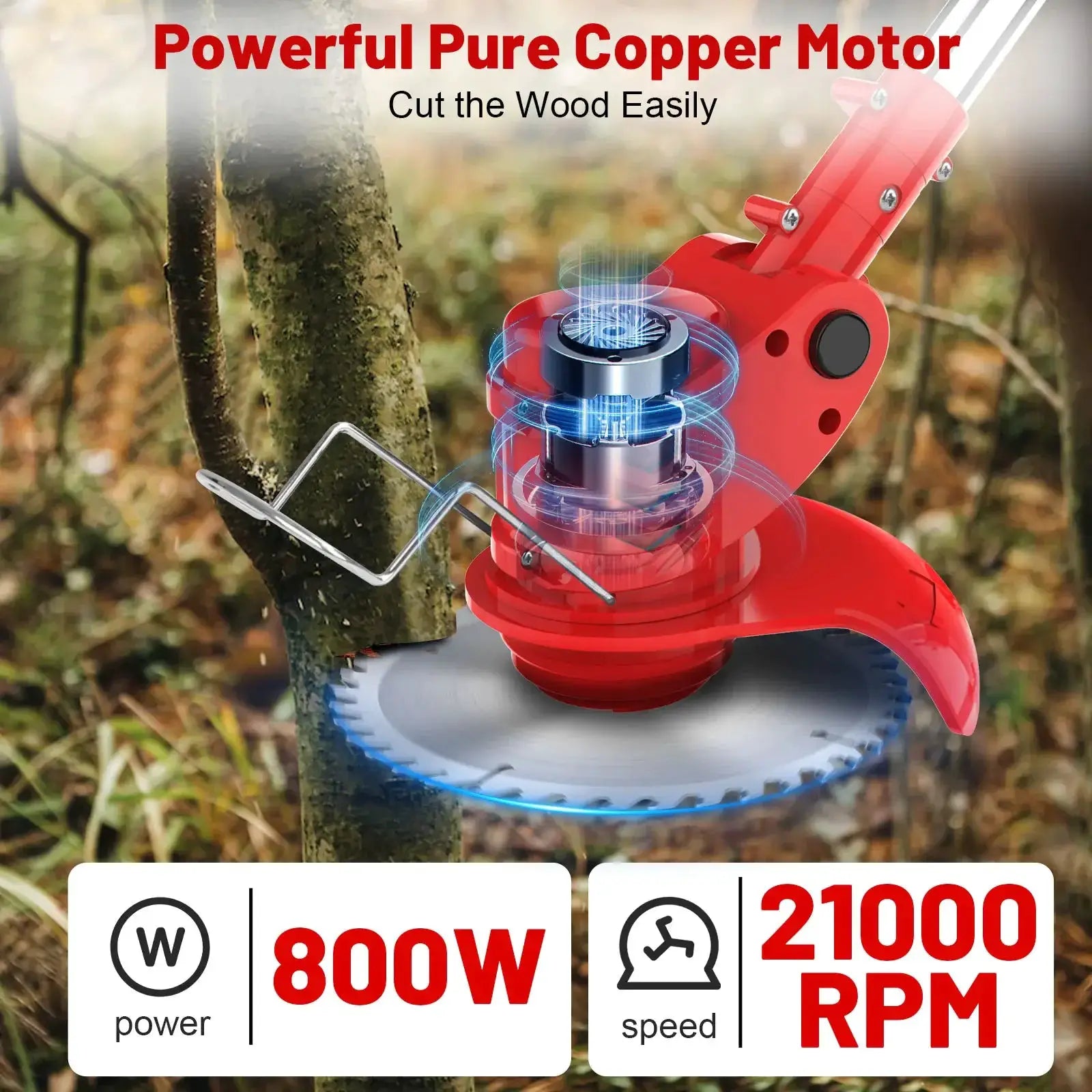 24V Cordless Grass String Trimmer 21000RPM For Makita