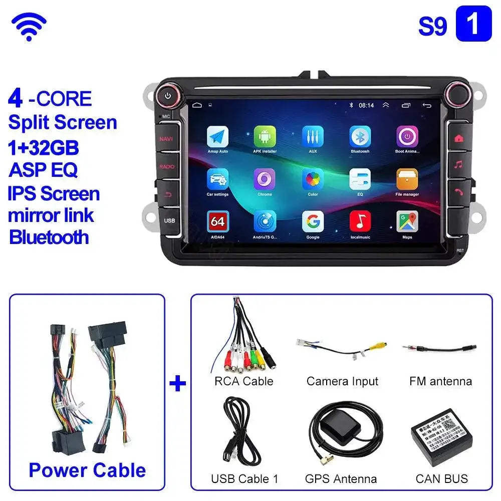Advanced Car Multimedia System With GPS Bluetooth Navigation