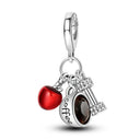 Charm Sterling Silver Bead Pendant