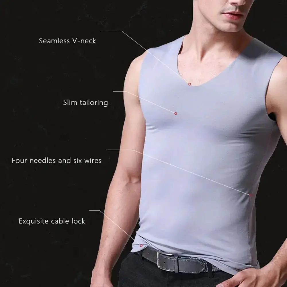 Men's Tummy Control Compression Vest — product view 9