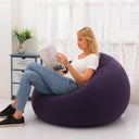 New Inflatable Flocking Sofa Single Lazy Chair For Outdoors