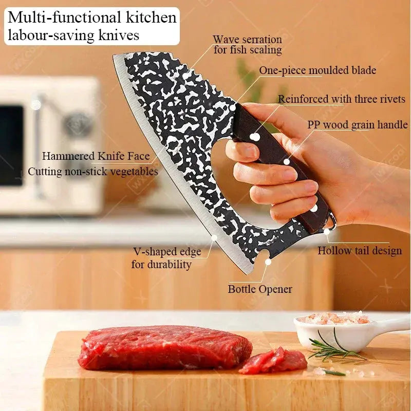 Multifunctional Handmade Forged Stainless Steel Chef Knife