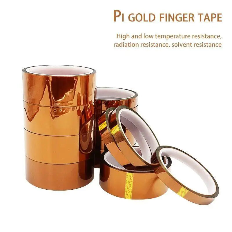 Gold Finger High Temp Polyimide Anti Static Tape 30m