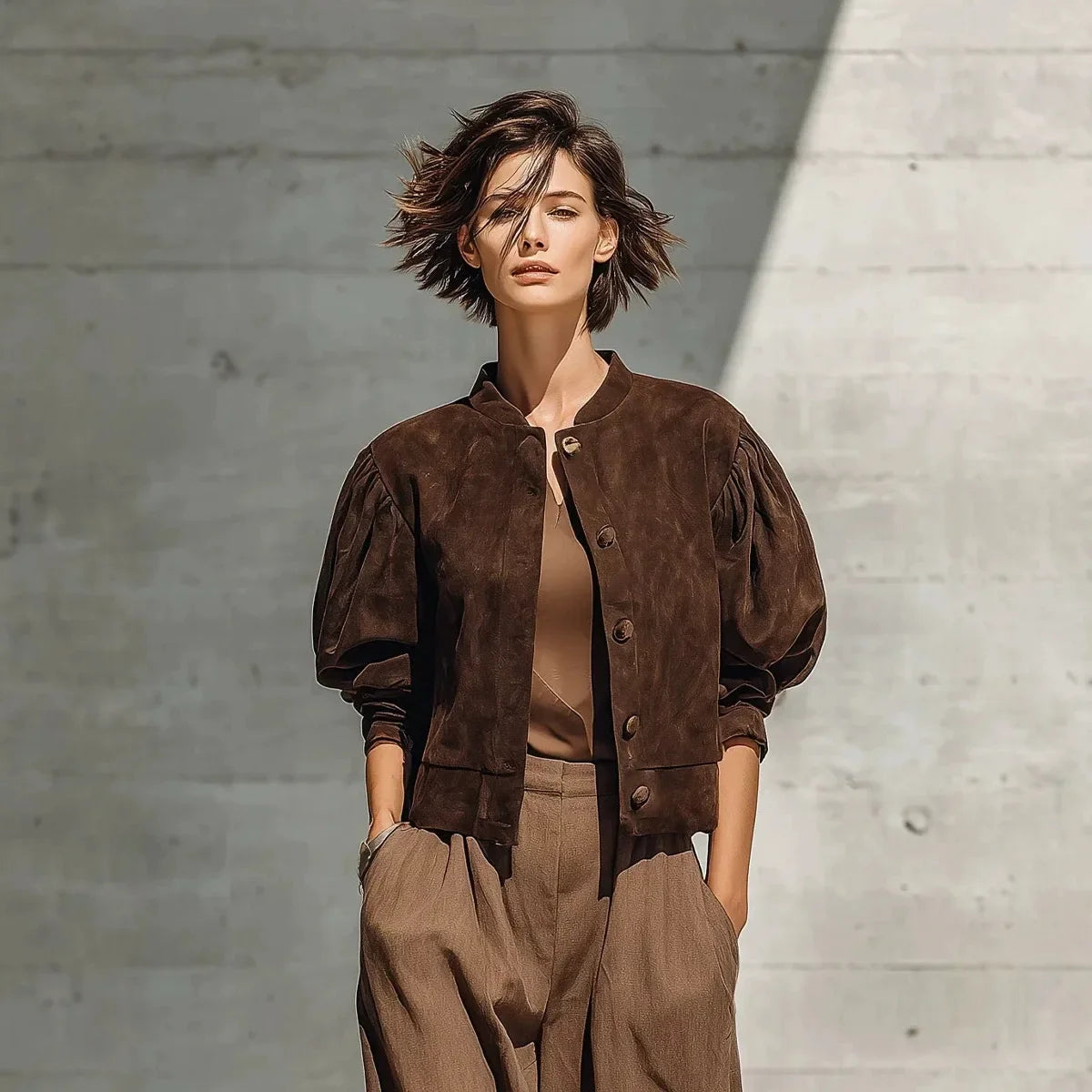 Suede Winter Leather Jacket
