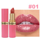 Velvet Matte Lipstick: Pearlescent Pink Glitter Pro