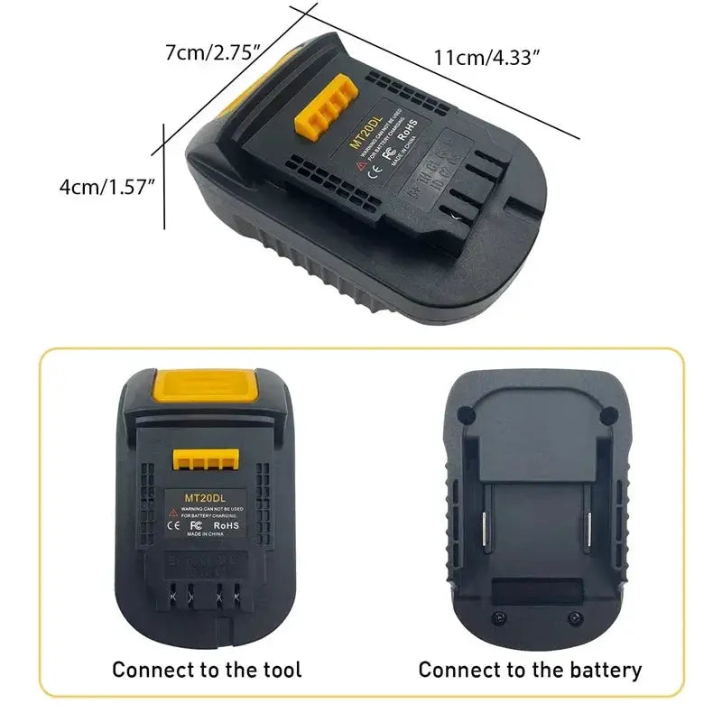Battery Adapter Makita Bosch Milwaukee To DeWalt 20V Tools