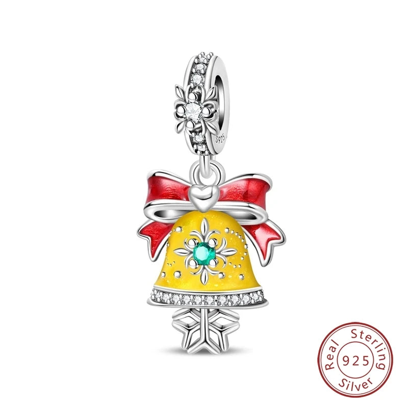 Sterling Silver Christmas Charm Santa