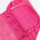 Women Overbust Corsets Crop Tops Golden Printed Bustiers