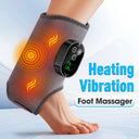 3-in-1 Cordless Heated Ankle Massager with Extension Strap, for Right Left Foot,Electric Massage Vibrating Sole Wrap,Joint Relax