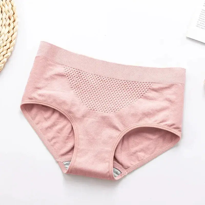 3D Honeycomb Warm Uterus Women Panties Cotton Underwear