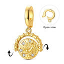 Golden Charm Beads Sterling Silver