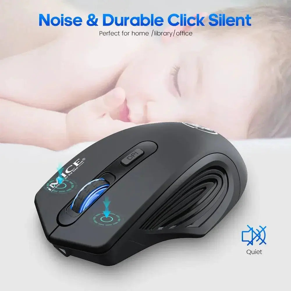 Ultimate Rechargeable Wireless Gaming Mouse Ergonomic Silent