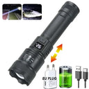Tactical LED Flashlight - Type C Rechargeable Zoom