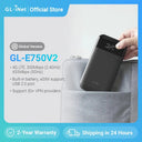GL.iNet GL-E750V2 EM060K-G MUDI 4G LTE Portable Travel Router, Travel WiFi with SIM Card Slot, OpenWrt OpenVPN WireGuard, 7000mAh 8-hour battery, 300 plus 433Mbps Wi-Fi, 285g pocket travel size