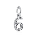 Sterling Silver Charm A-z Letters