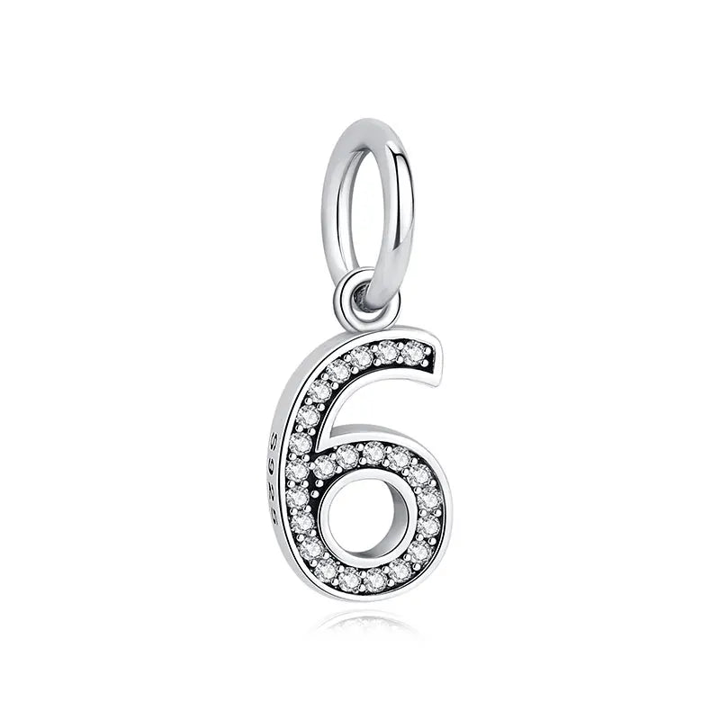 Sterling Silver Charm A-z Letters