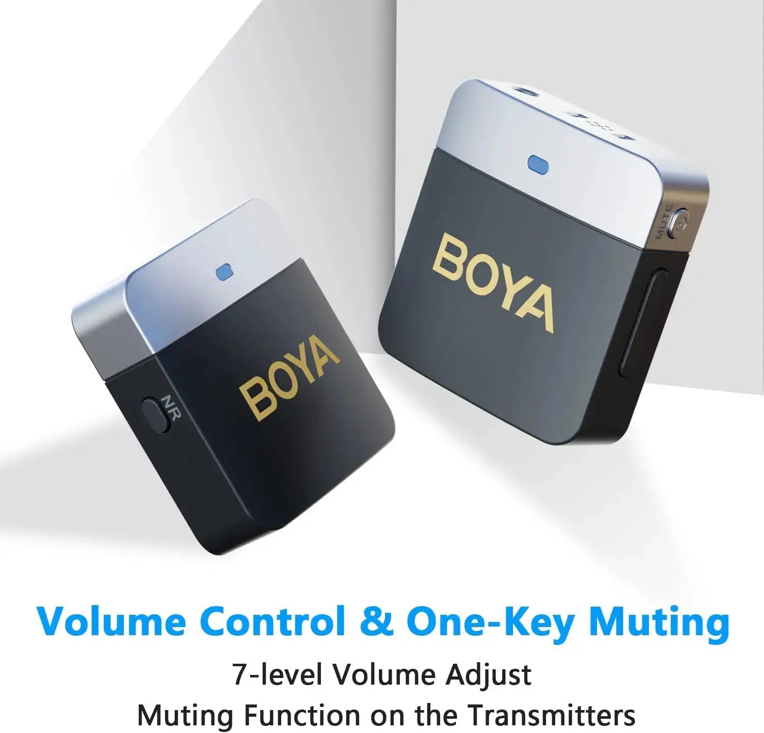 BOYA BY-M1V Wireless Lavalier Lapel Condenser Microphone for iPhone Android Smartphone Camera PC Gaming YouTube Broadcast Vlog
