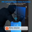 WSDCAM Mini WiFi Doorbell Two Way Talk Peephole 1080P Never Miss Visitors