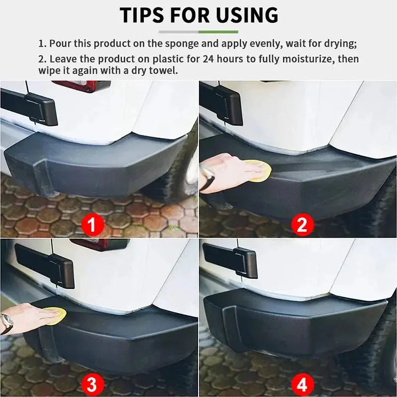Back To Black Car Plastic Restorer Auto Polish Gloss Finish - OurLum.com