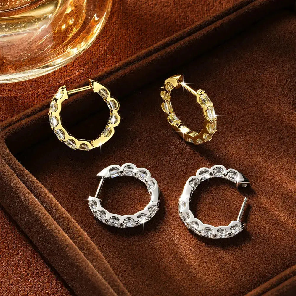 Luxurious Moissanite Hoop Earrings — product image 5