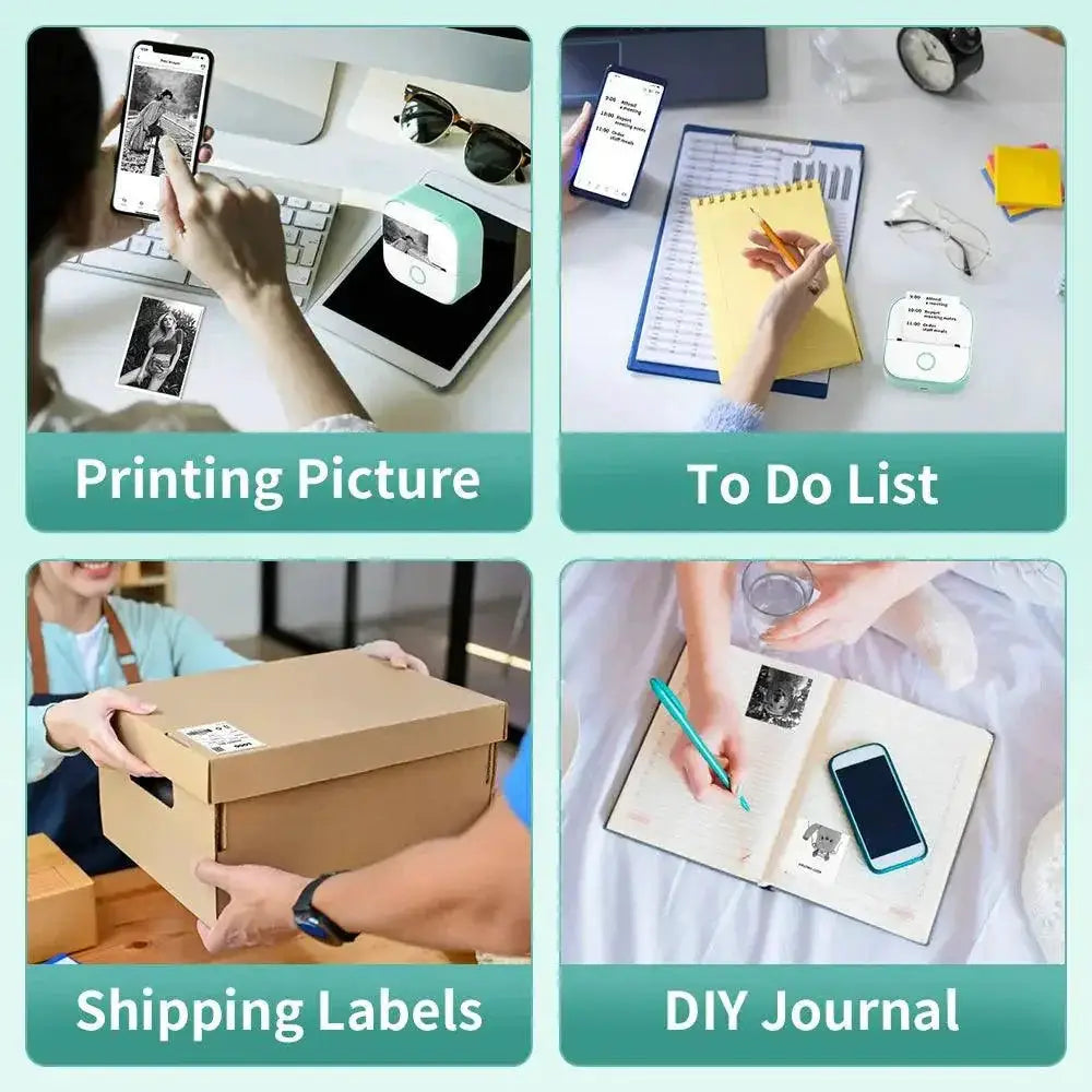 Portable Wireless Mini Sticker Printer For On The Go