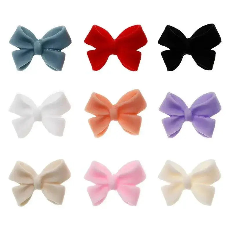 Ribbon Bow Nail Art Kit Elegant Black White Design Set
