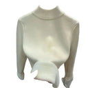 Cozy Korean Fleece Turtleneck for Work