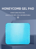 Gel Seat Cushion Summer Breathable Honeycomb Design For Pressure Relief Back Tailbone Pain Home Office Wheelchair Chair Cars