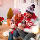 LED-Lit Knit Beanie USB-Rechargeable 4-Light