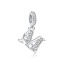 Sterling Silver Charm Star Letters
