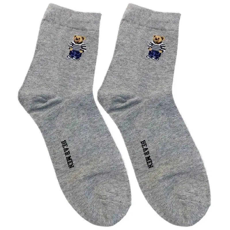 Harajuku Gentleman Bear Socks Cozy Fashion Forward