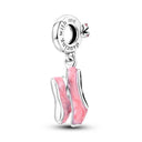 Silver Rainbow Flower Dragonfly Charm