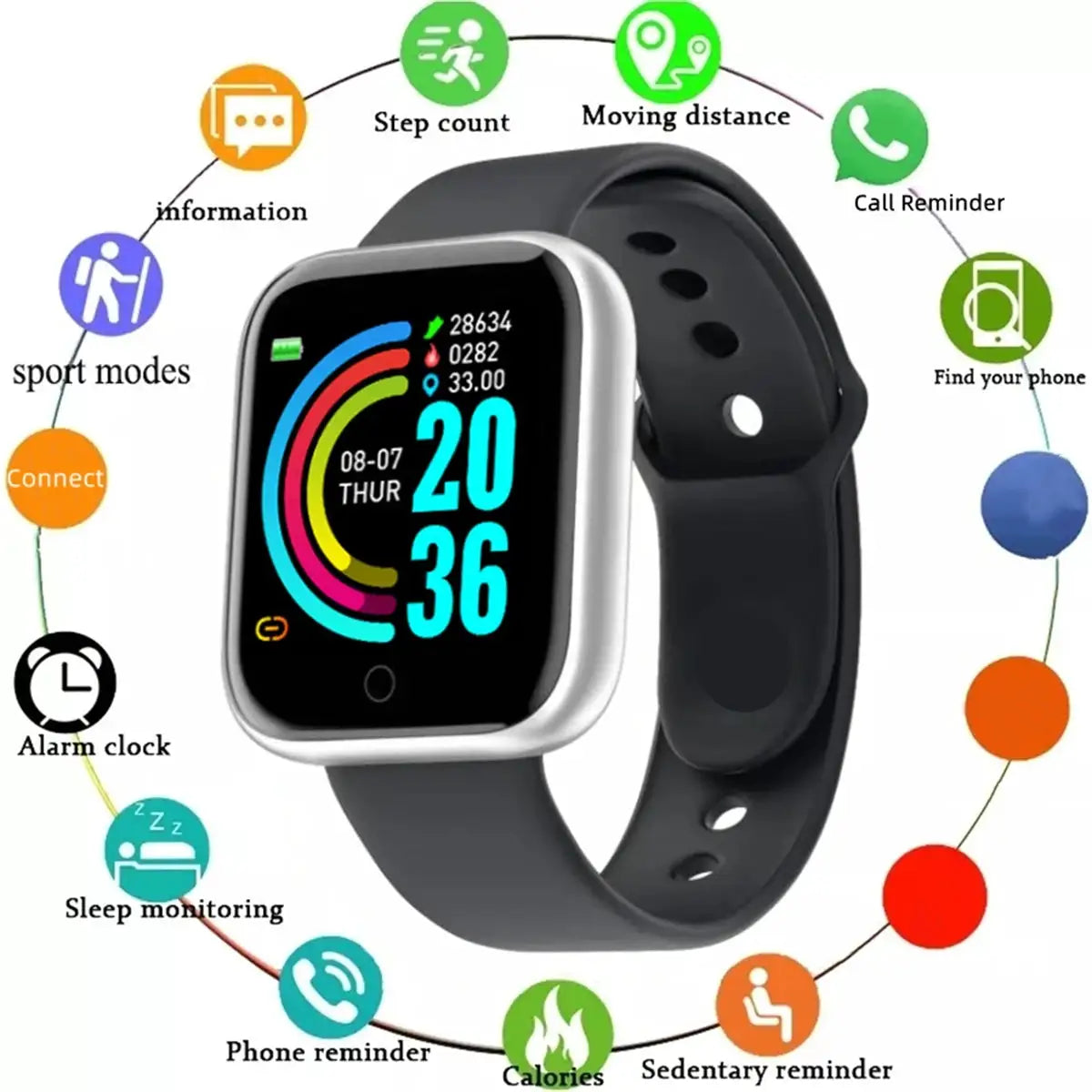 Smart Watch - Heart Rate Step Tracking Fitness — product view 12