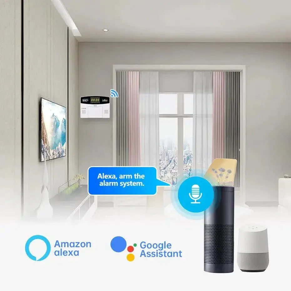 Smart WiFi GSM Alarm System With Remote Access LCD Display